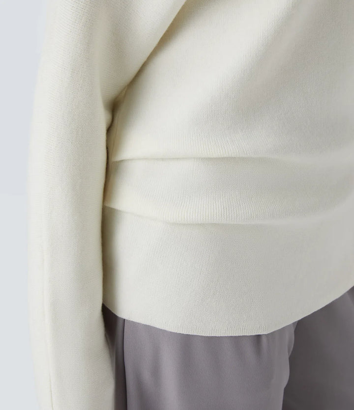 Off Shoulder Long Sleeve Work Jumper