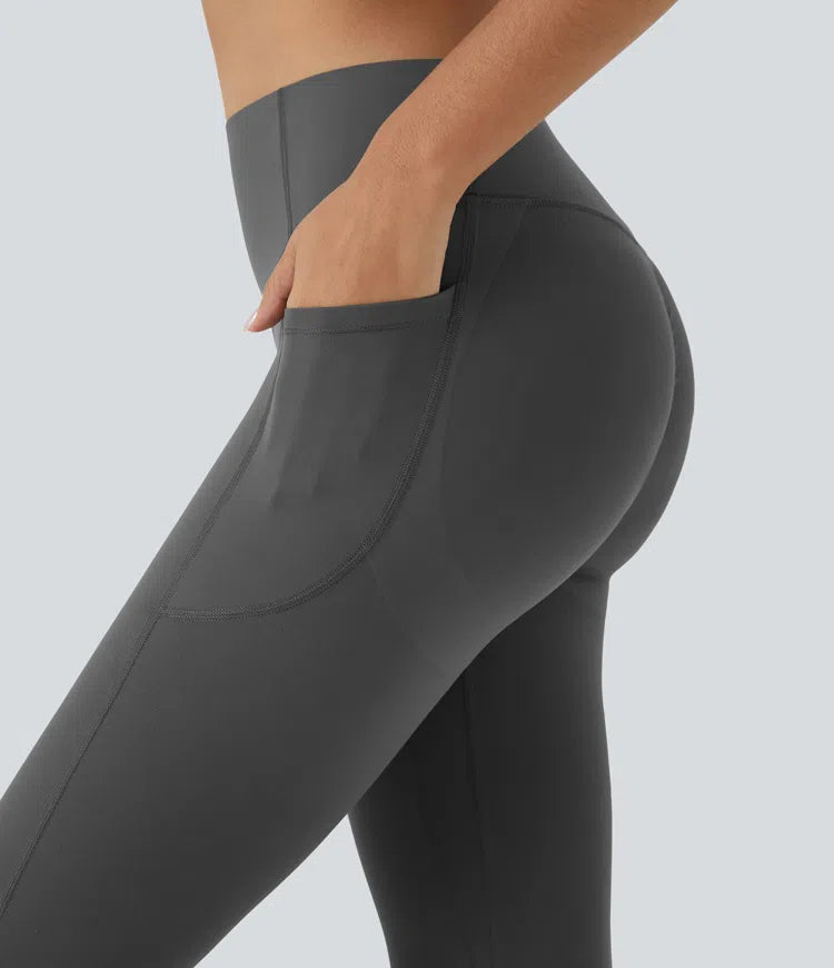 Halara UltraSculpt High Waisted Scrunch Butt Lifting Tummy Control Pocket Shaping Capri Training Leggings