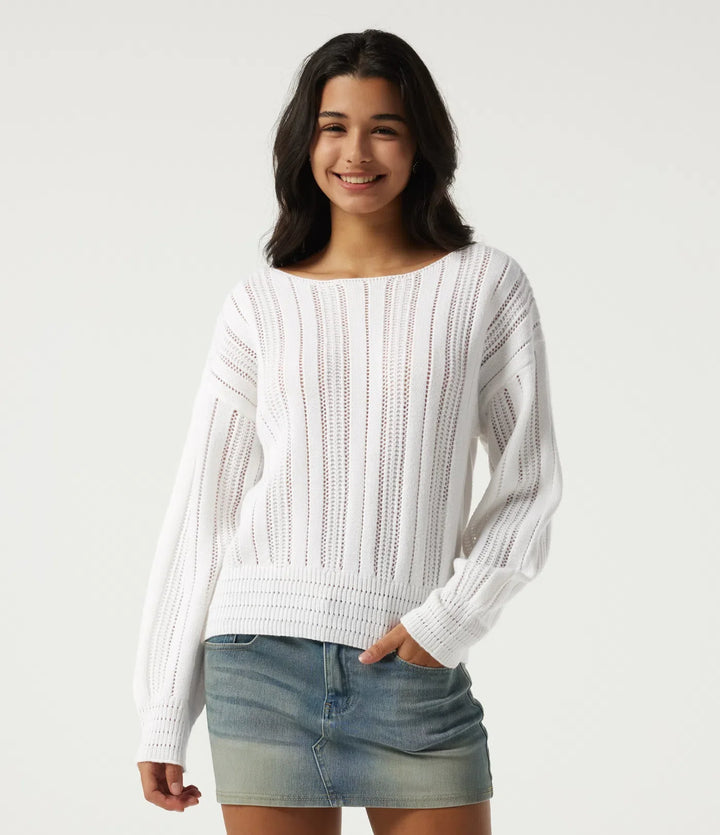 Round Neck Long Sleeve Casual Jumper