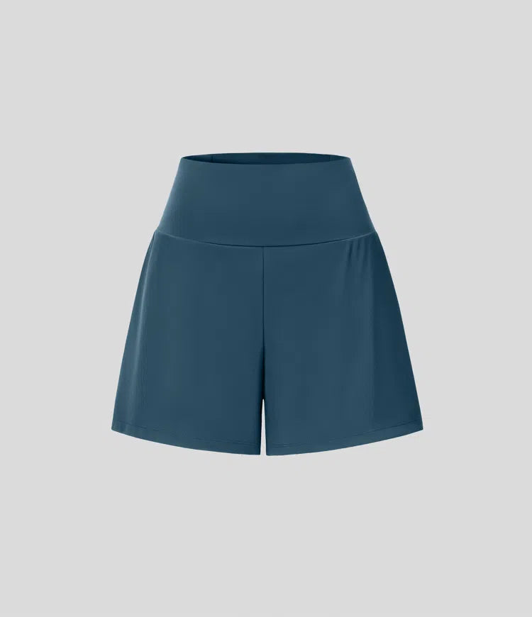 SoftlyZero Airy Super High Waisted 2-in-1  InstantCool Yoga Shorts 5&