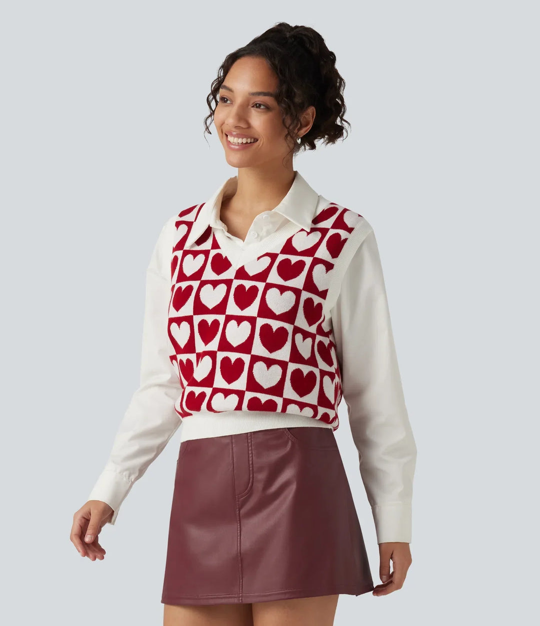 V Neck Casual Jumper Vests