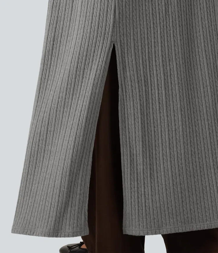 Long Sleeve Casual Longline Coat