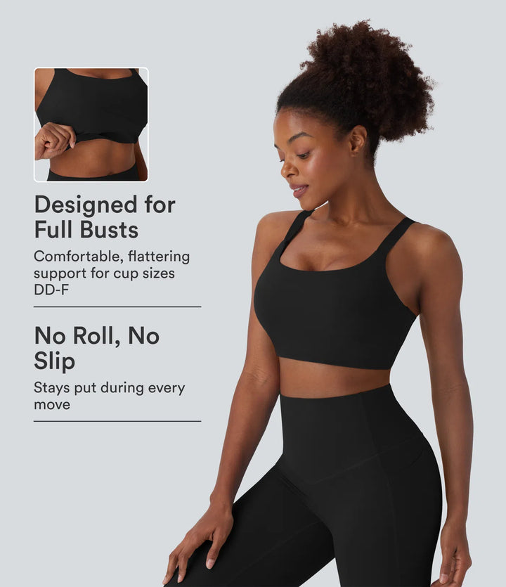 Halara UltraSculpt Medium Support Training Sports Bra DD-F Cups