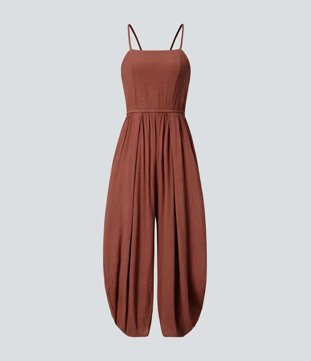 Spaghetti Strap Lace Up Pocket Jumpsuit