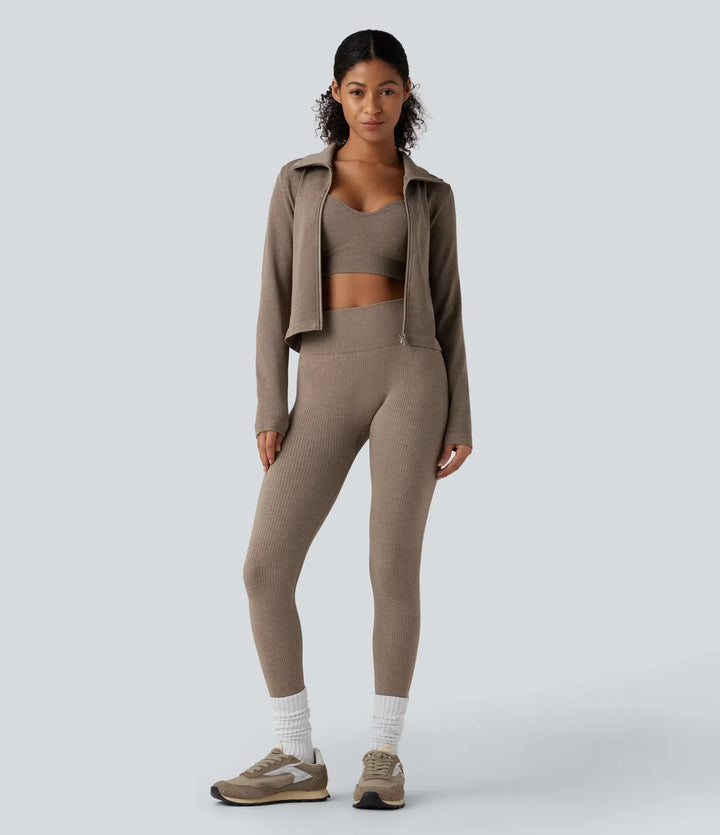 OneForm Seamless Flow Zipper Long Sleeve Yoga Warming Jacket