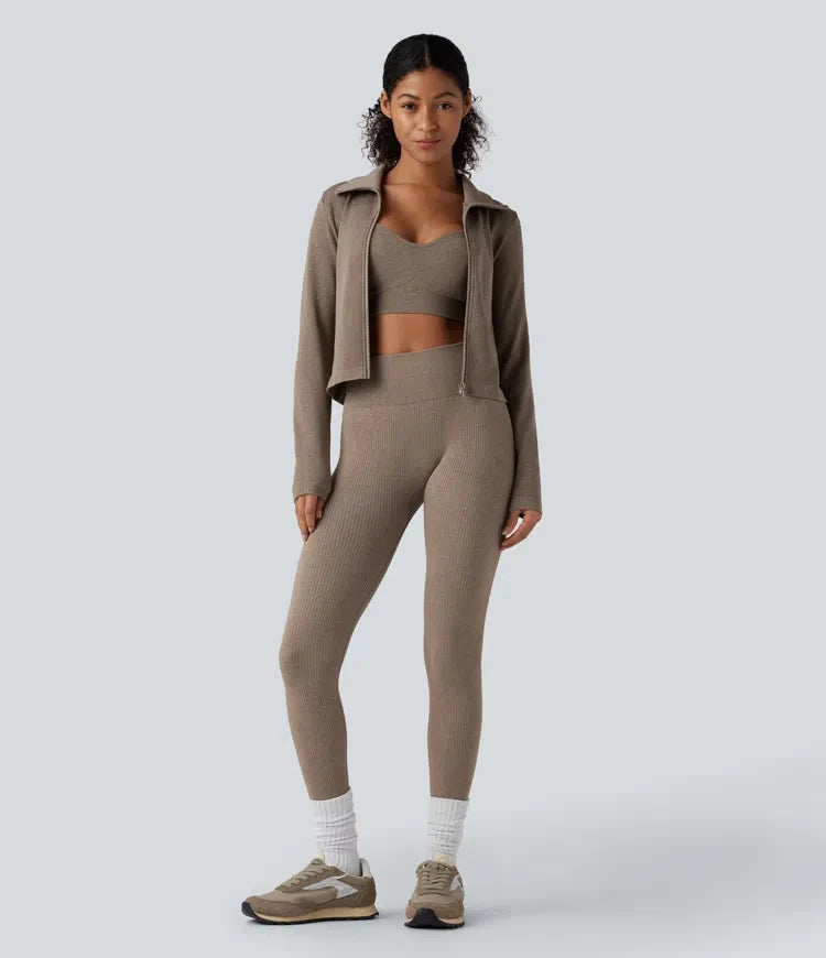 OneForm Seamless Flow Zipper Long Sleeve Yoga Warming Jacket