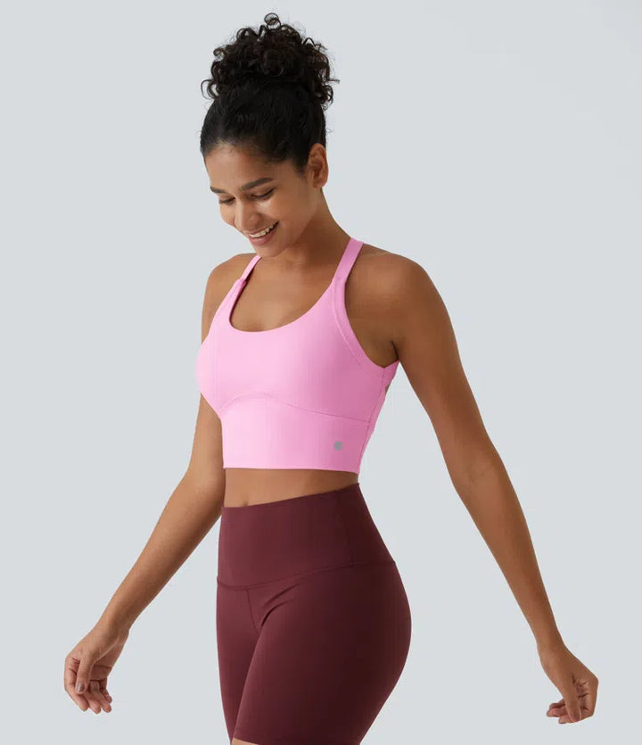 SoftlyZero Plush Cut Out Cropped Yoga Tank Vest Top
