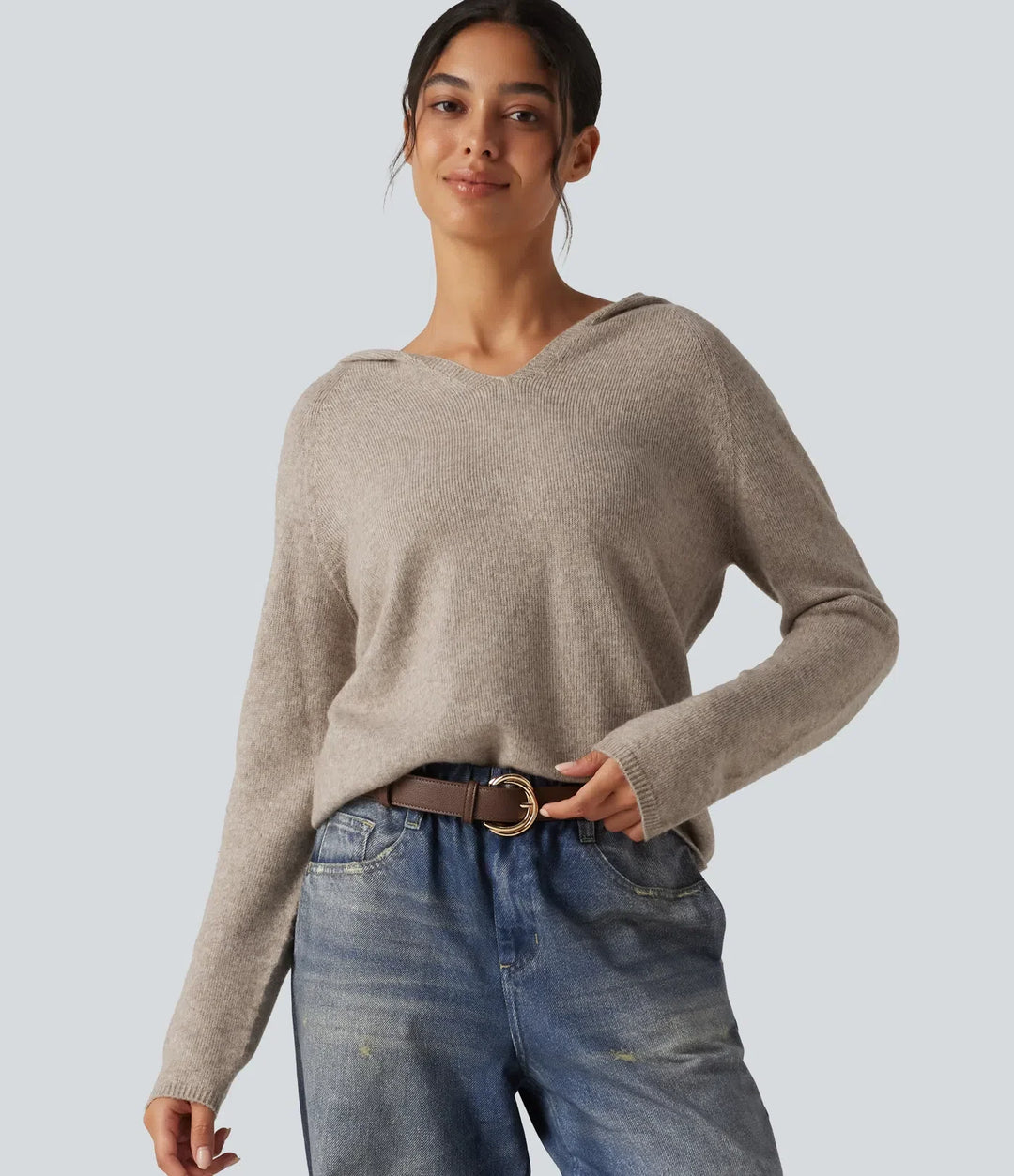 Hooded Long Sleeve Casual Jumper