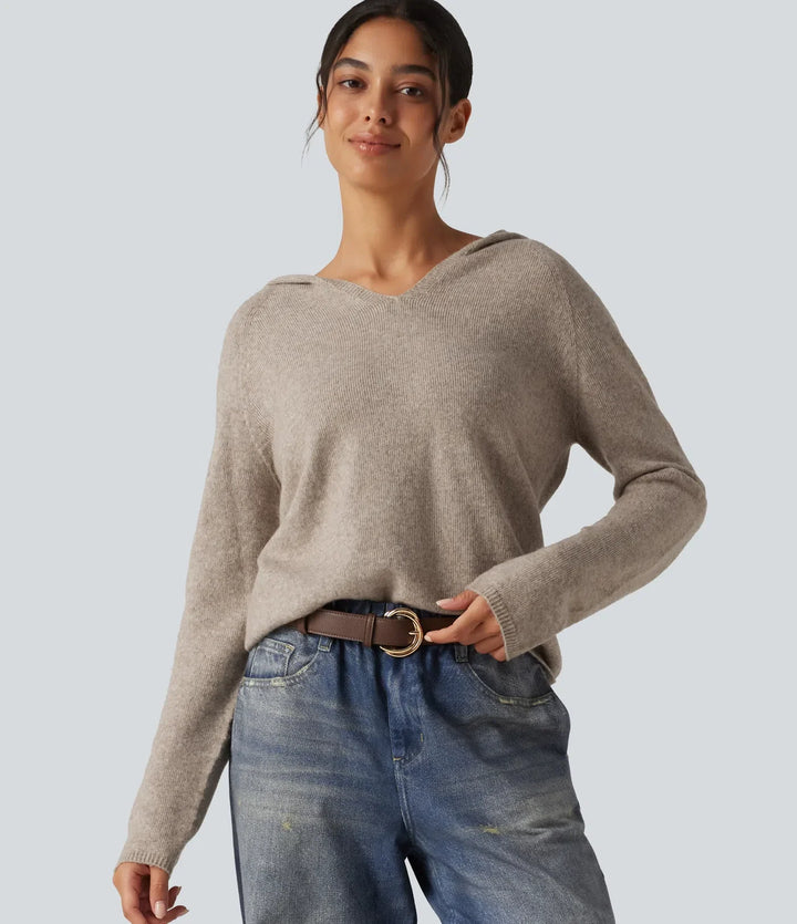 Hooded Long Sleeve Casual Jumper