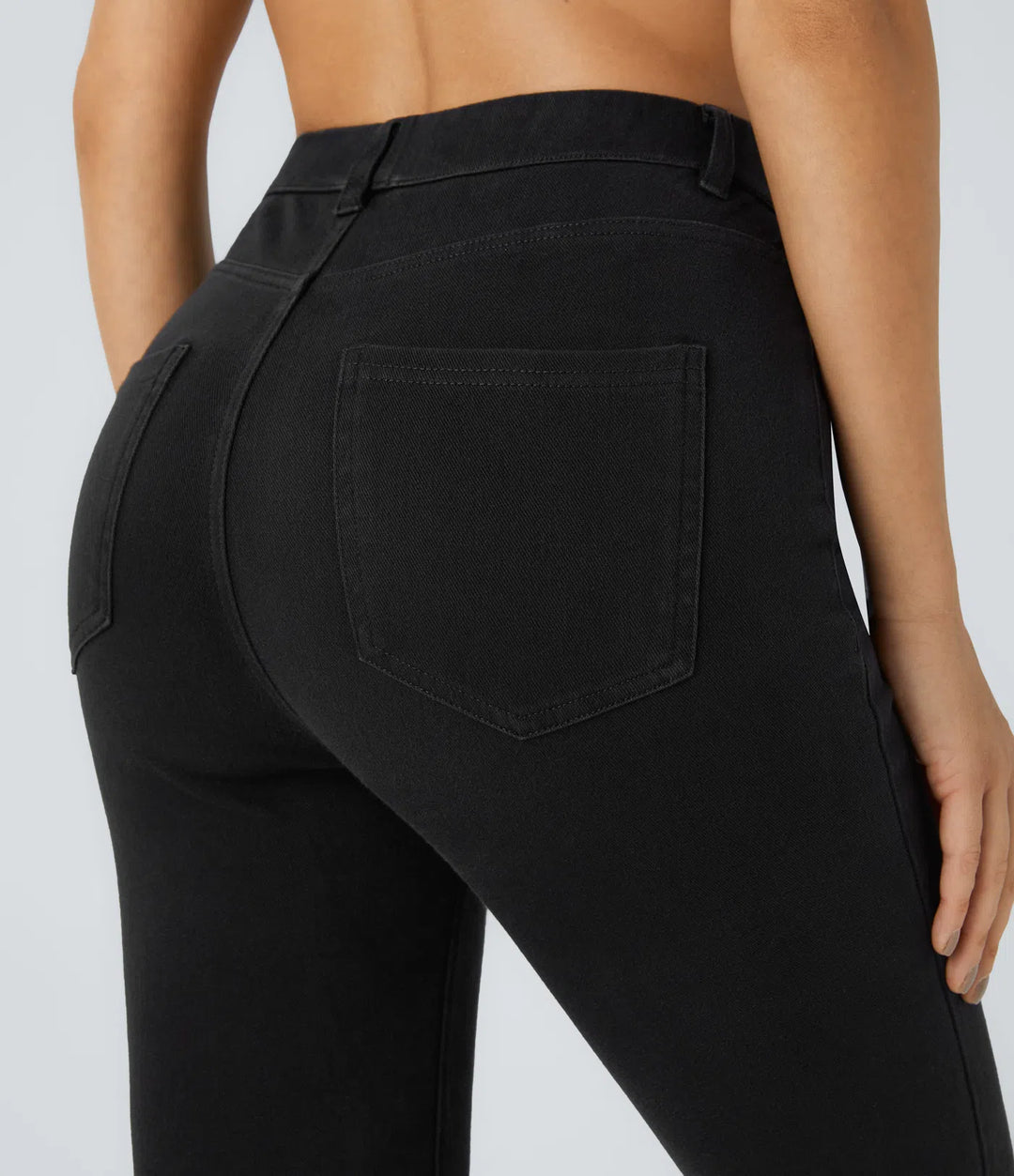 Halara Flex High Waisted Pockets Denim Work Leggings