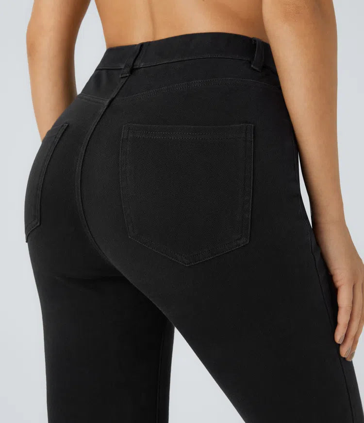 Halara Flex High Waisted Pockets Denim Work Leggings
