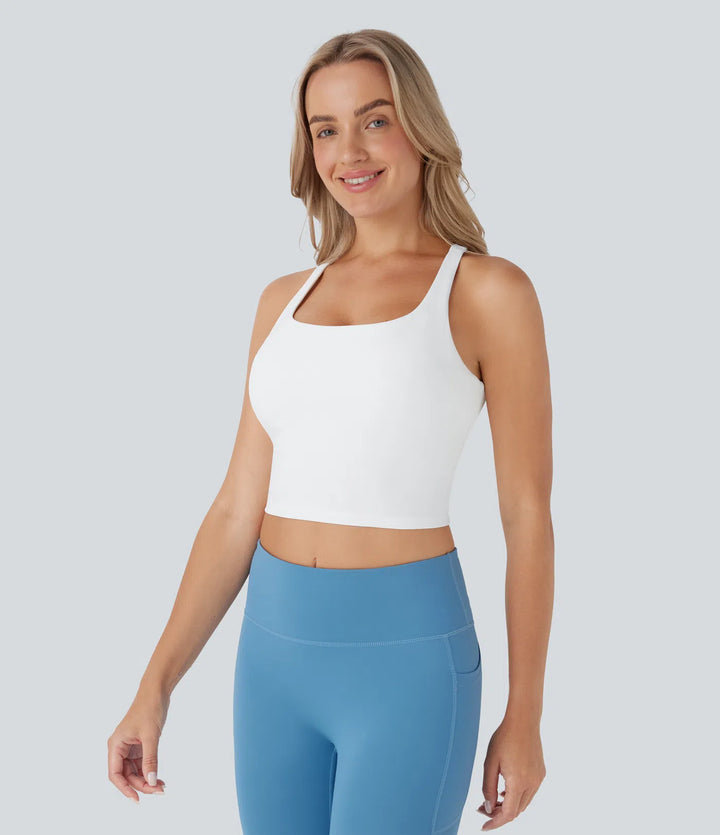 Cropped Yoga Tank Vest Top DD-F Cups