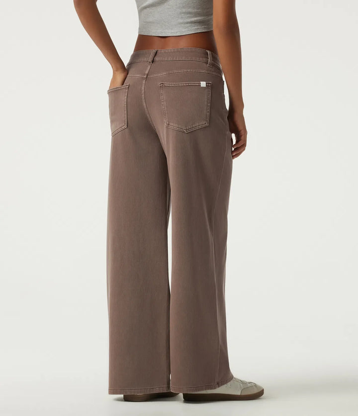 Halara Flex Low Rise Asymmetric Wide Leg Colorful Casual Jeans with Pockets