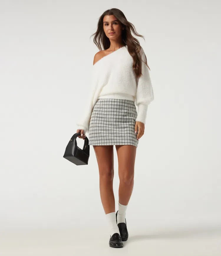 Off Shoulder Bishop Long Sleeve Casual Jumper