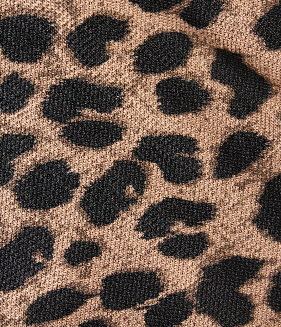 Stand Collar Zipper Long Sleeve Color Block Leopard Print Waffle Casual Jacket with Pockets