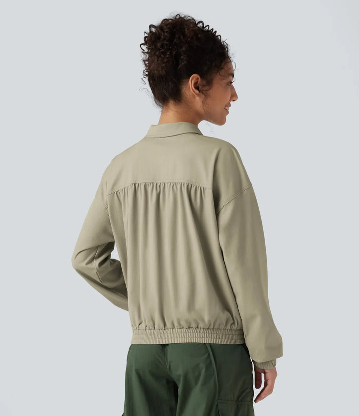Long Sleeve Casual Jacket with Pockets