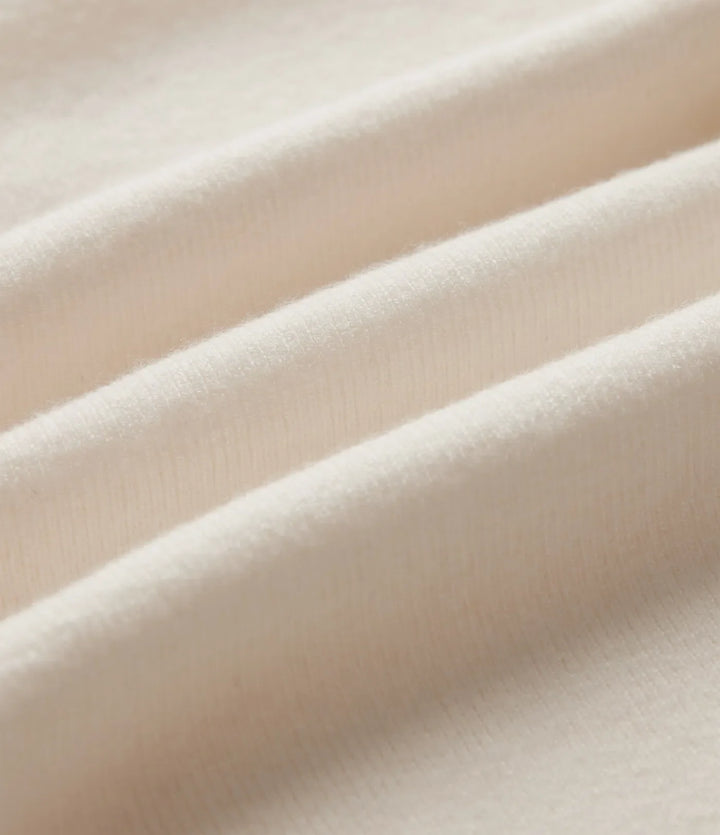 Round Neck Long Sleeve Thumb Hole Slim Work Jumper