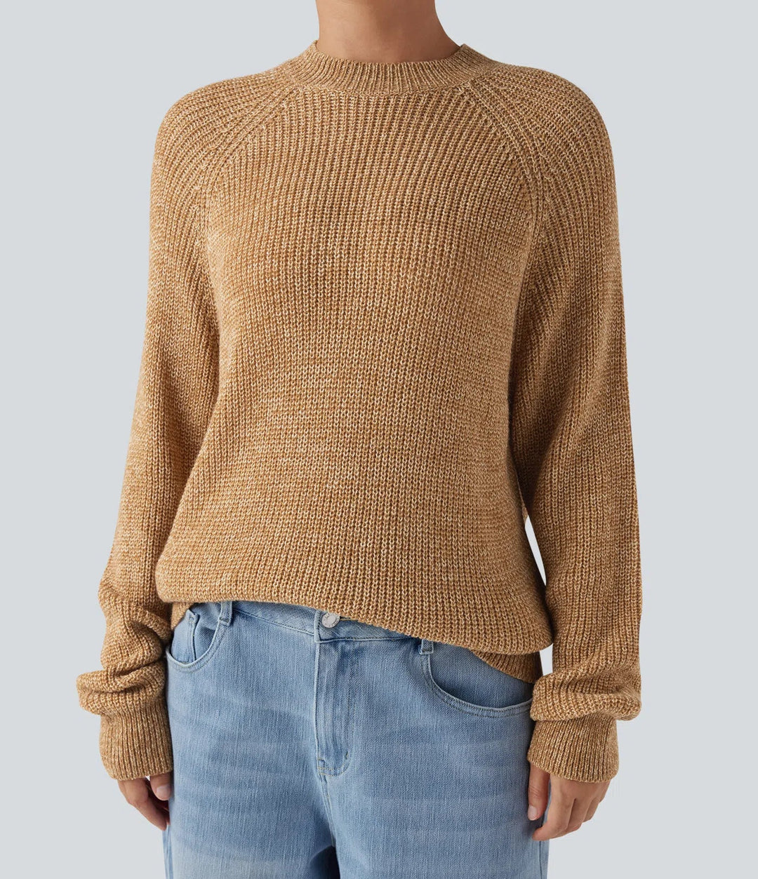 Round Neck Long Sleeve Casual Jumper