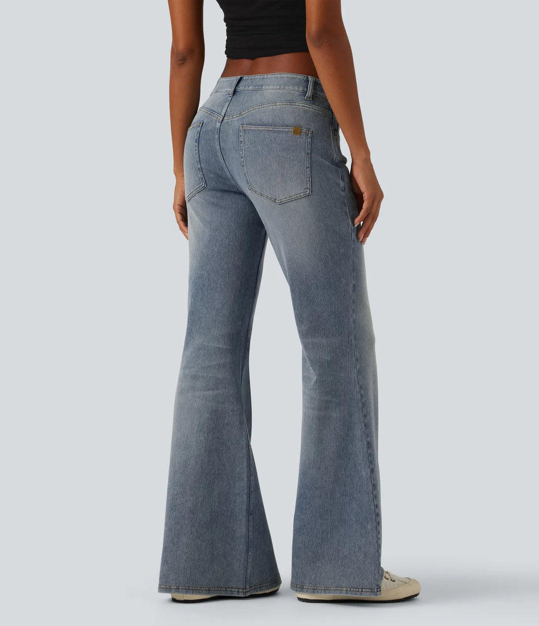Halara Flex Low Rise Flare Casual Jeans with Pockets