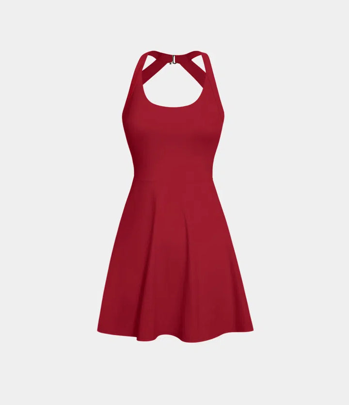 SoftlyZero Airy Backless Twisted InstantCool Dance Active Dress-Easy Peezy Edition