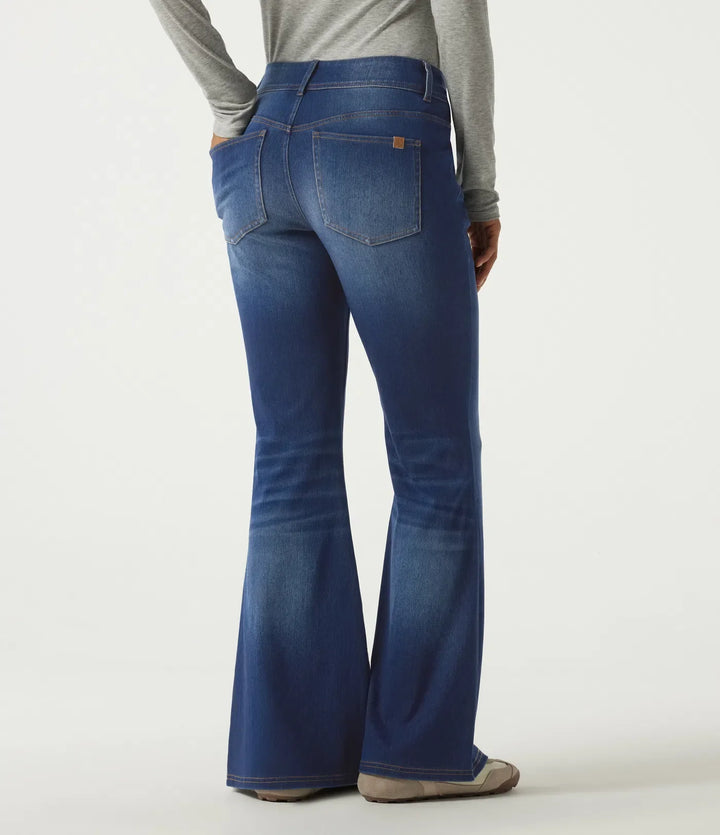Halara Flex Mid Rise Flare Casual Jeans with Pockets
