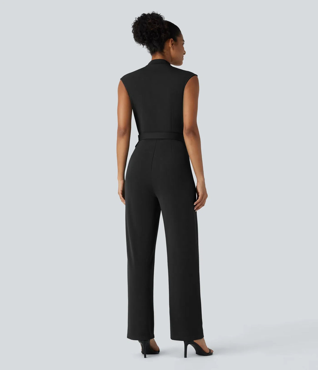 Sleeveless Belted Pocket Work Jumpsuit-Easy Peezy Edition