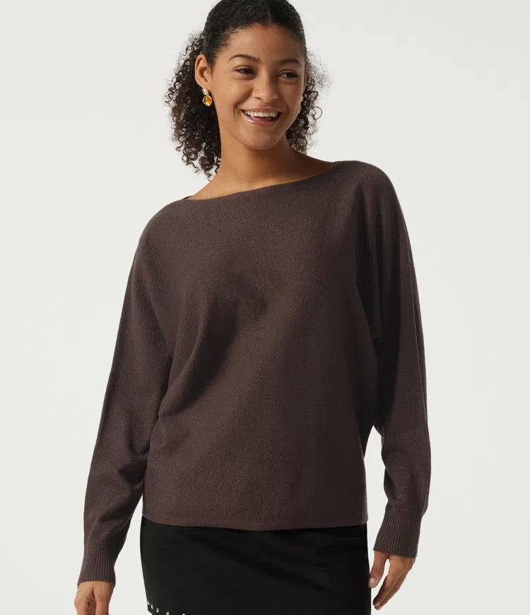 Round Neck Long Sleeve Tie Back Casual Jumper