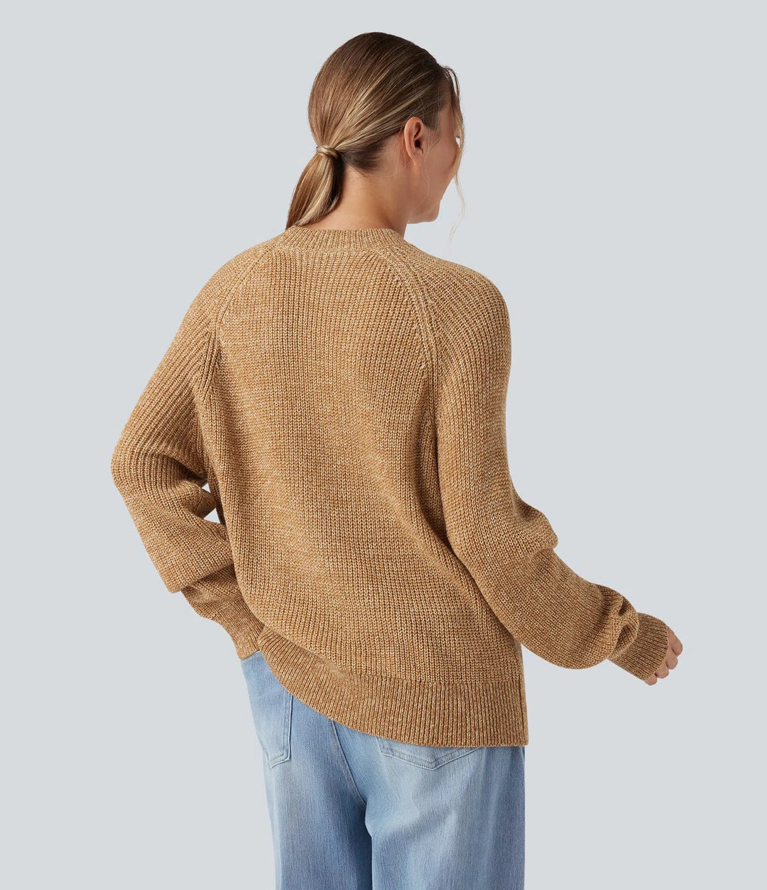 Round Neck Long Sleeve Casual Jumper