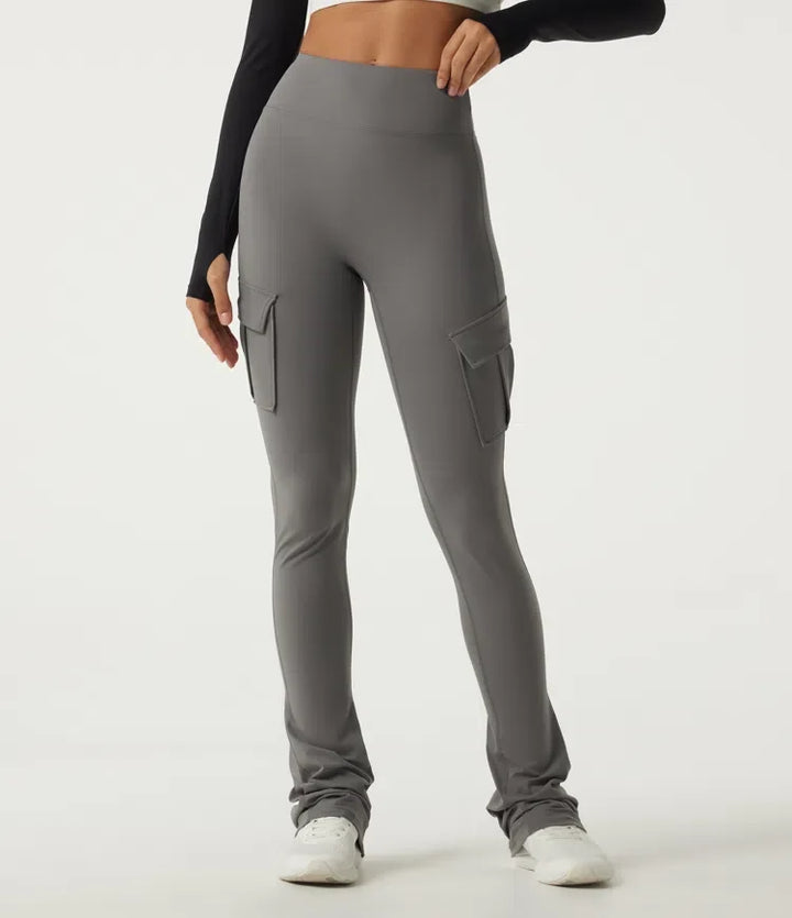 Halara UltraSculpt High Waisted Bootcut Stacked Yoga Leggings with Pockets