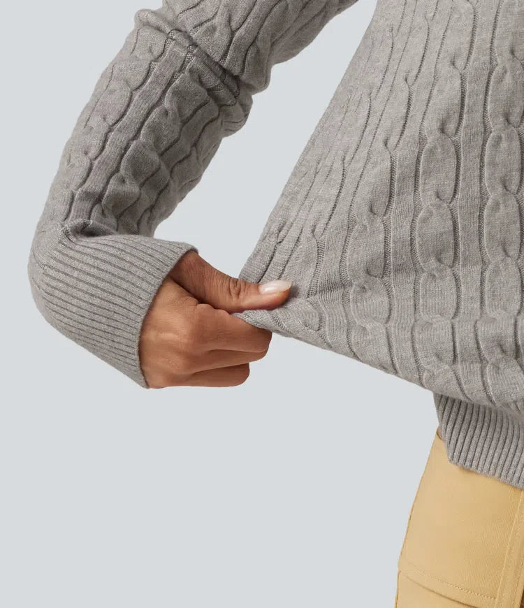 Round Neck Long Sleeve Work Jumper