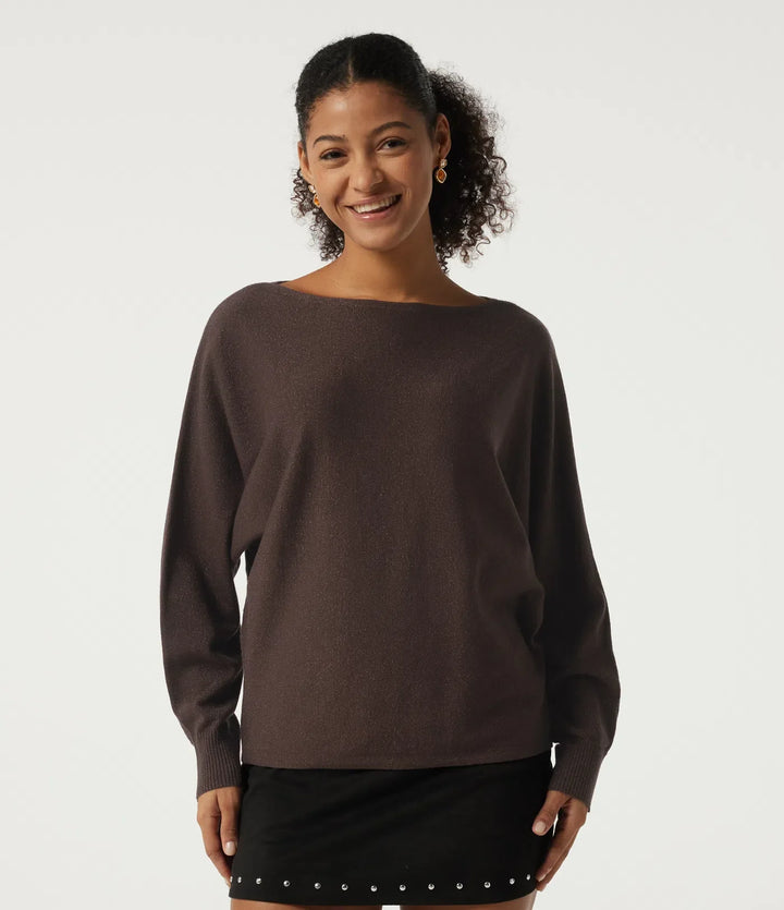 Round Neck Long Sleeve Tie Back Casual Jumper
