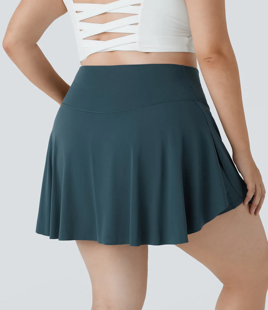 Everyday SoftlyZero Airy Crossover Pocket 2-in-1 InstantCool Tennis Plus Size Skirt-Lucid