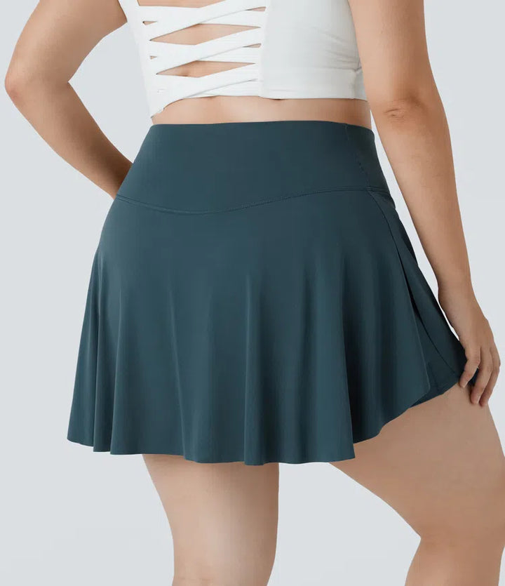 Everyday SoftlyZero Airy Crossover Pocket 2-in-1 InstantCool Tennis Plus Size Skirt-Lucid