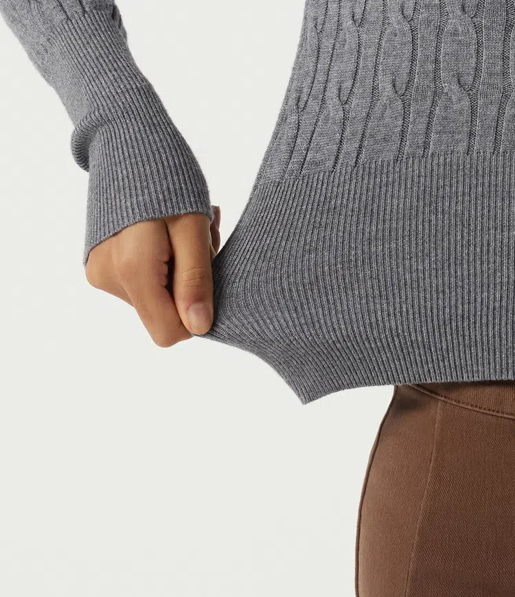 Round Neck Long Sleeve Casual Jumper