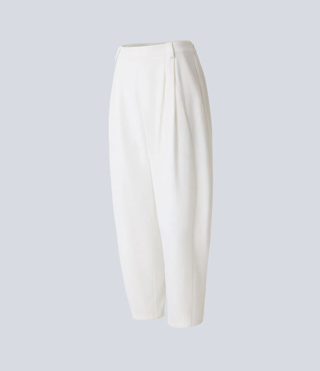 Mid Rise Pocket Barrel Leg Work Trousers
