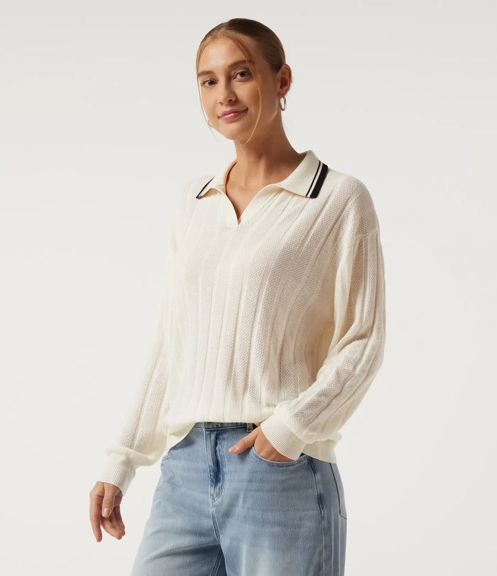Long Sleeve Color Block Work Jumper