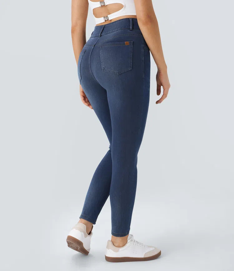 Halara Flex High Waisted Zipper Pockets Casual Skinny Jeans
