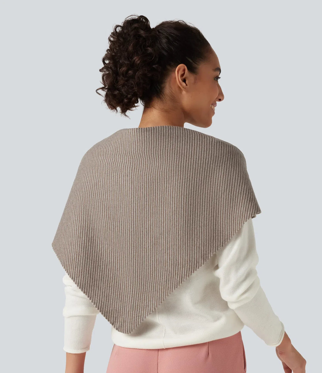 Stripe Jumper Knit Casual Scarf