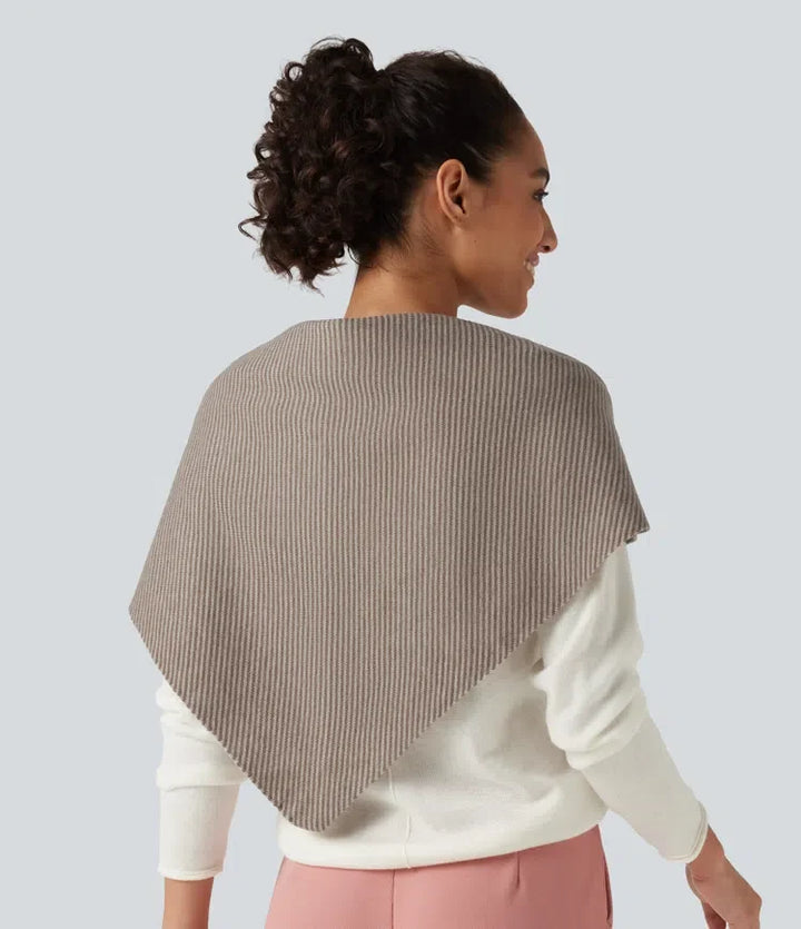Stripe Jumper Knit Casual Scarf