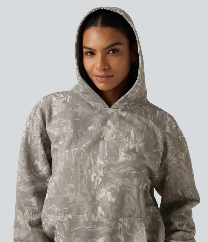 Hooded Long Sleeve Casual Sweatshirt with Pocket
