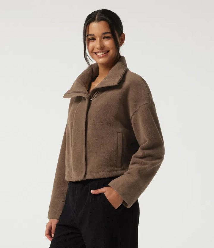High Neck Long Sleeve Workout Jacket