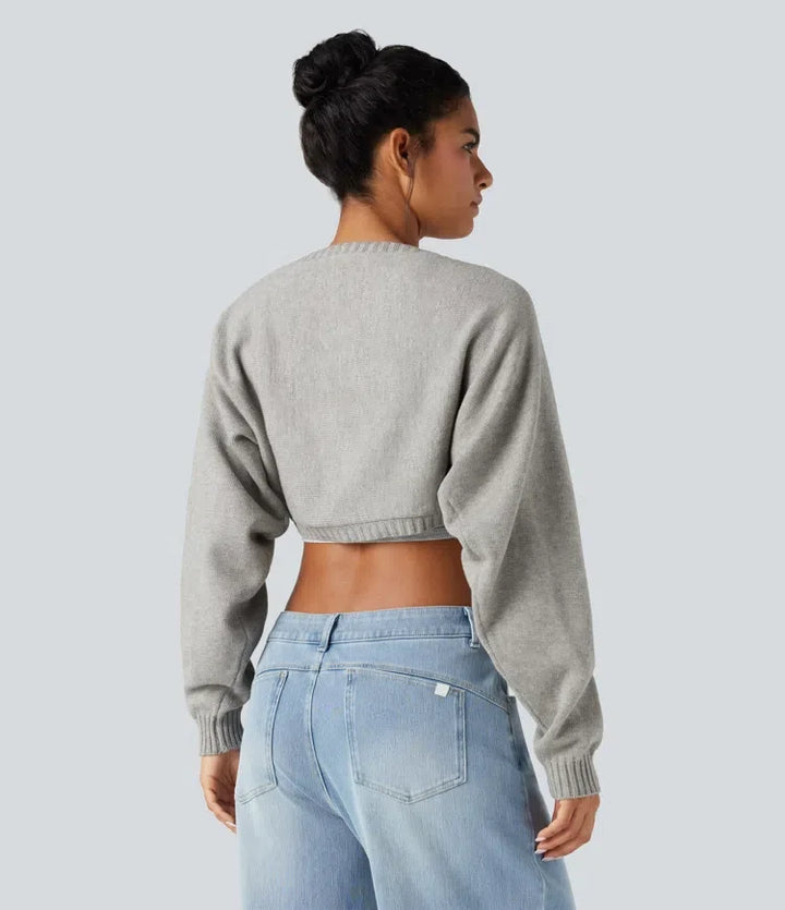 Reglan Long Sleeve Relaxed Fit Casual Jumper Shrug