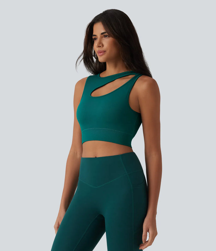 OneForm Seamless Flow Cut-Out Built-in Bra Yoga Tank Top