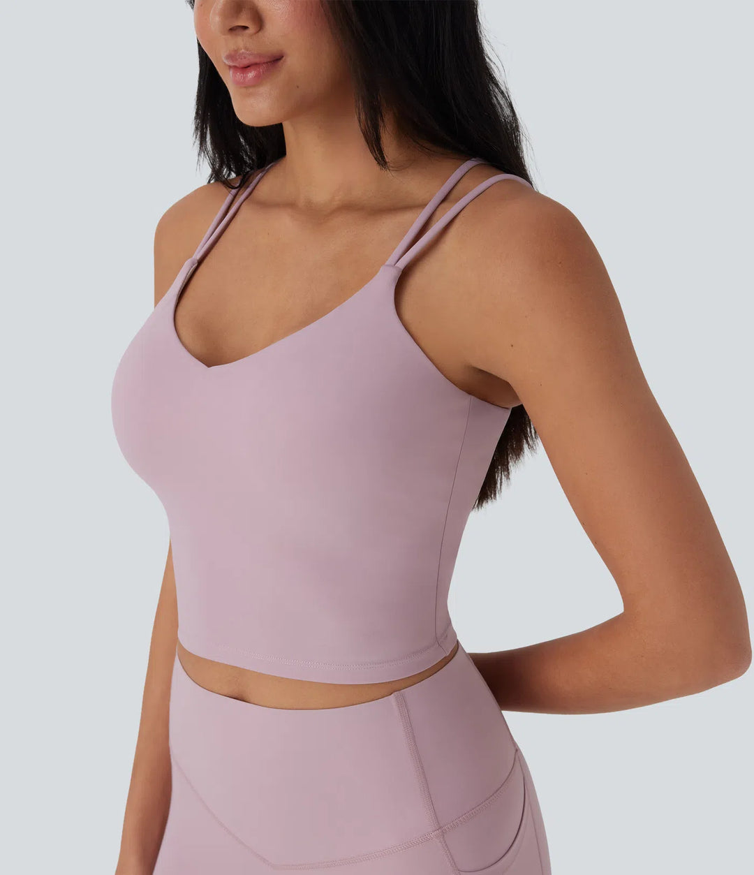 Halara UltraSculpt Cool Quick Dry Cropped Yoga Tank Top-UPF50+