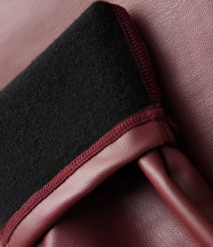 High Waisted Stretchy PU Fleece Casual Leggings with Pockets
