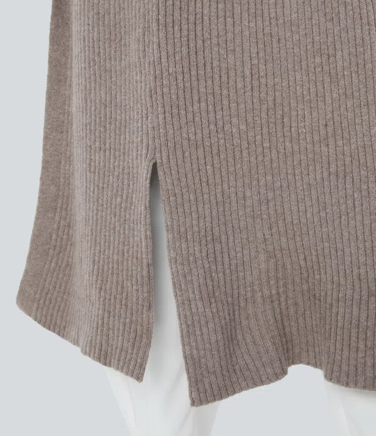 Hooded Long Sleeve Pocket Longline Casual Cardigan