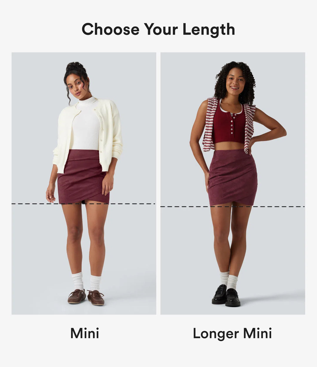 High Waisted Ruched Crossover Hem Bodycon Mini Suede Casual Skirt
