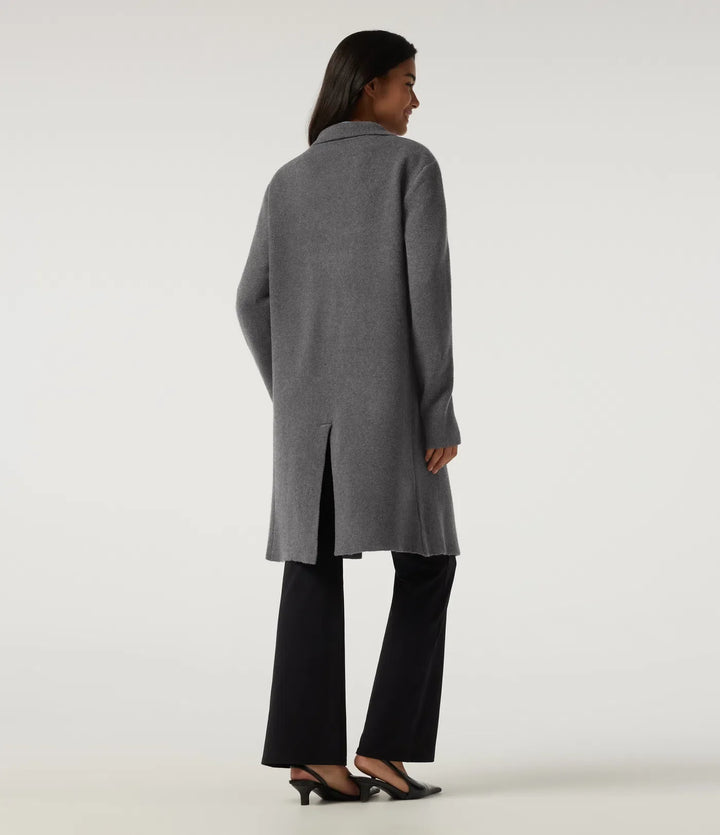 Long Sleeve Longline Work Cardigan with Pockets