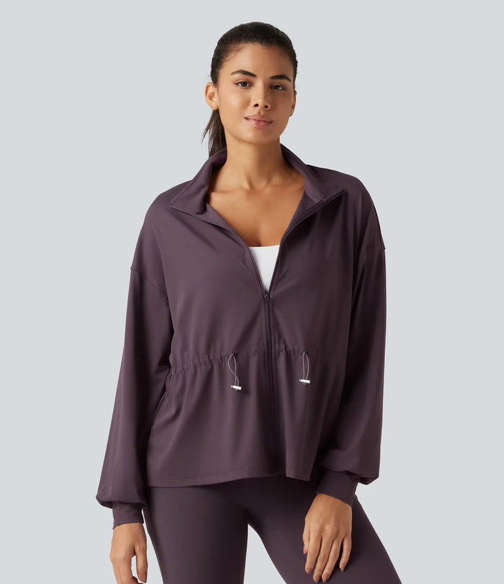 SoftlyZero High Neck Long Sleeve Yoga Jacket