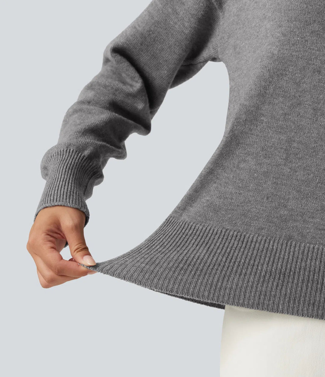 One Shoulder Long Sleeve Work Jumper